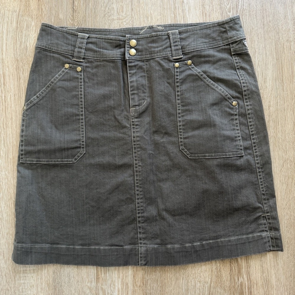 Kuhl Adventure Women's Outdoor Brown Jean Skirt Size 8